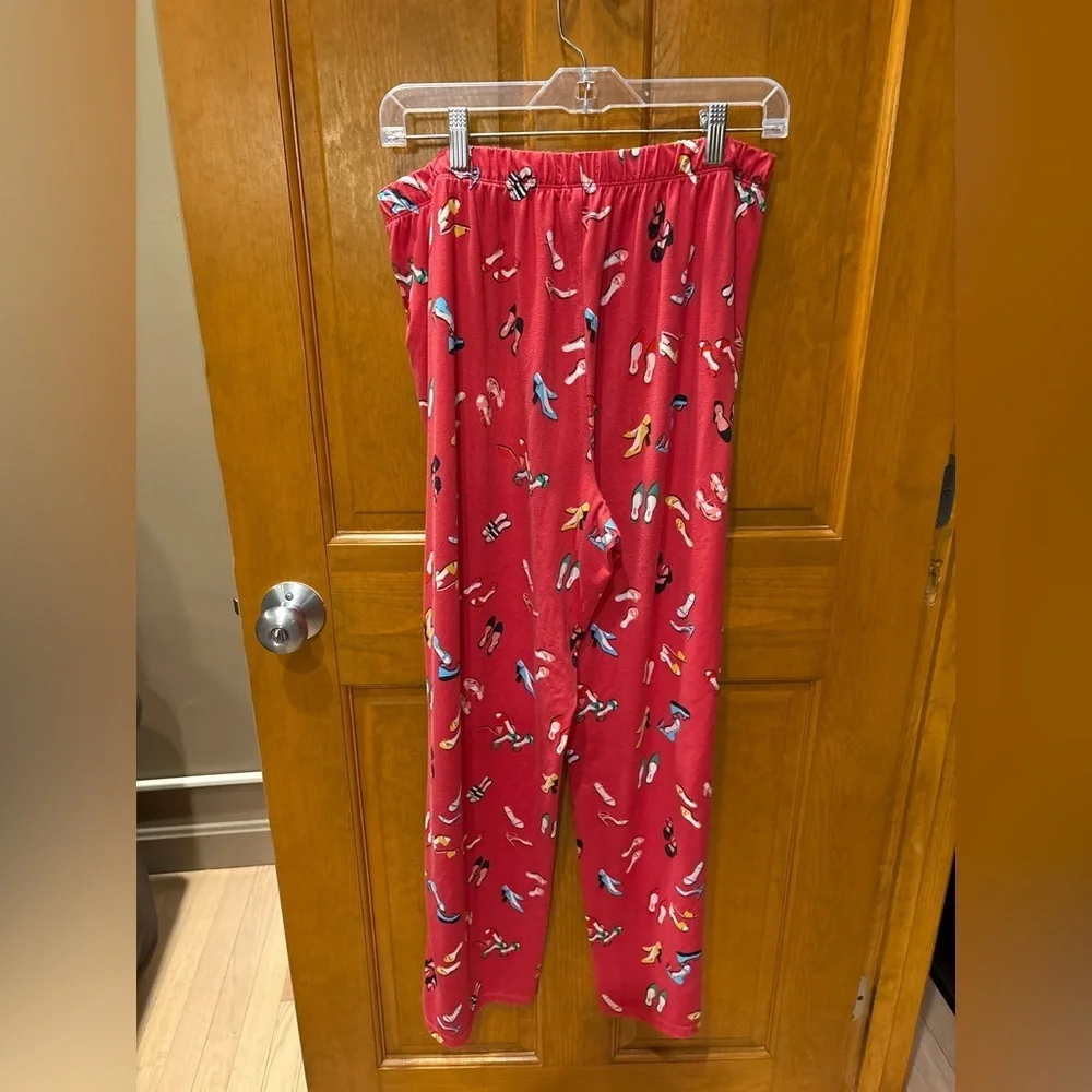 Kate Spade Women’s 2 Piece Pajama Set in Party Shoe Print Size 1X